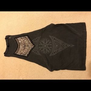 TRULY MADLY DEEPLY (from UO) raw-cut tank top